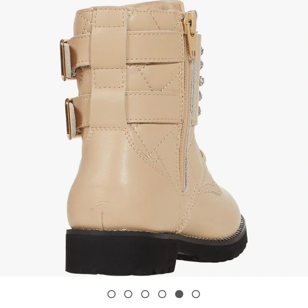 Kurt Geiger Beige Ankle Boots with Jewel Embellishment
